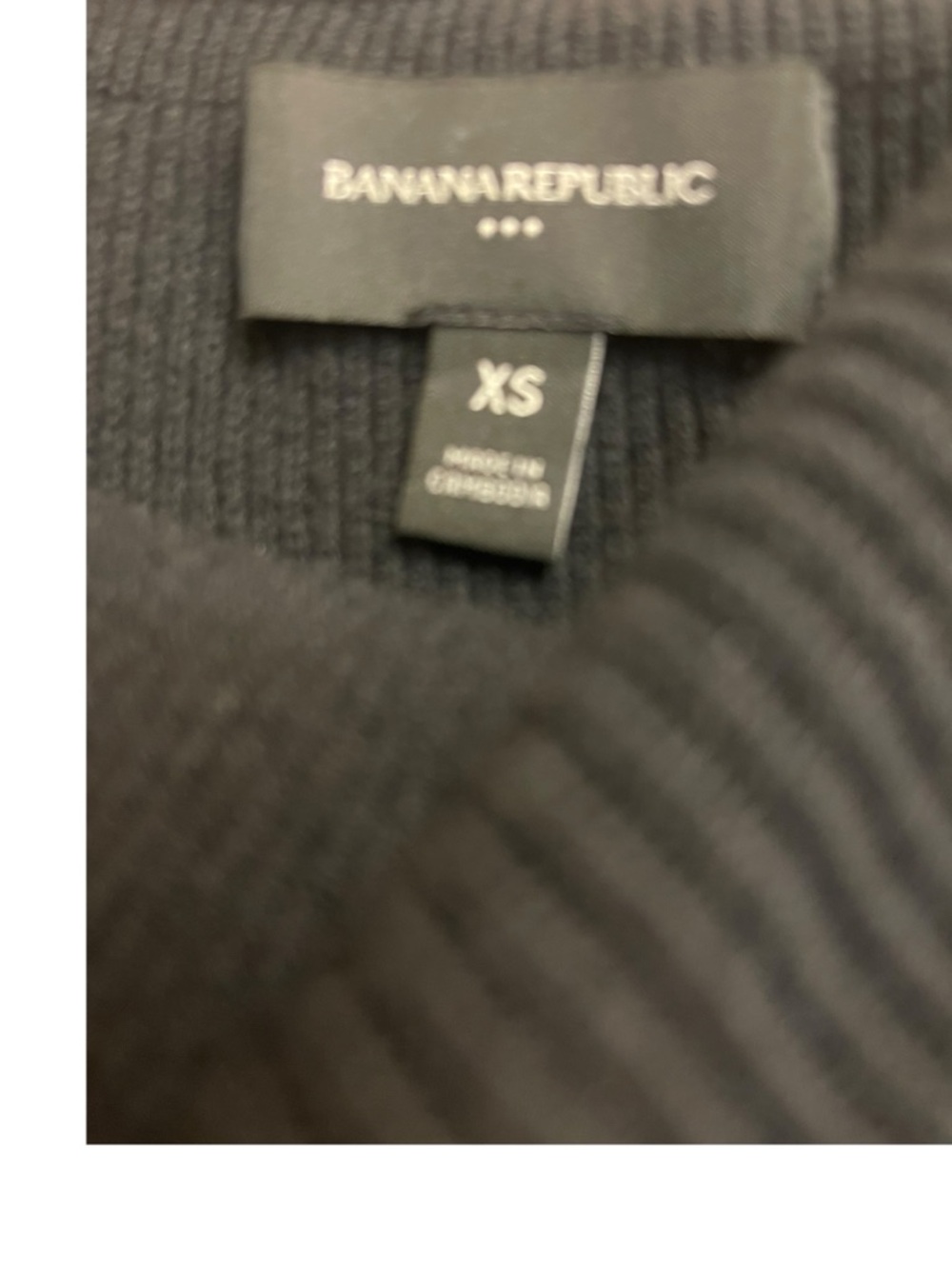 Banana Republic Black Off Shoulder Rib Knit Maxi Dress XS NEW - Picture 6 of 7